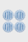 Ocean Cabana Stripe Melamine Dinner Plate Set of 4
