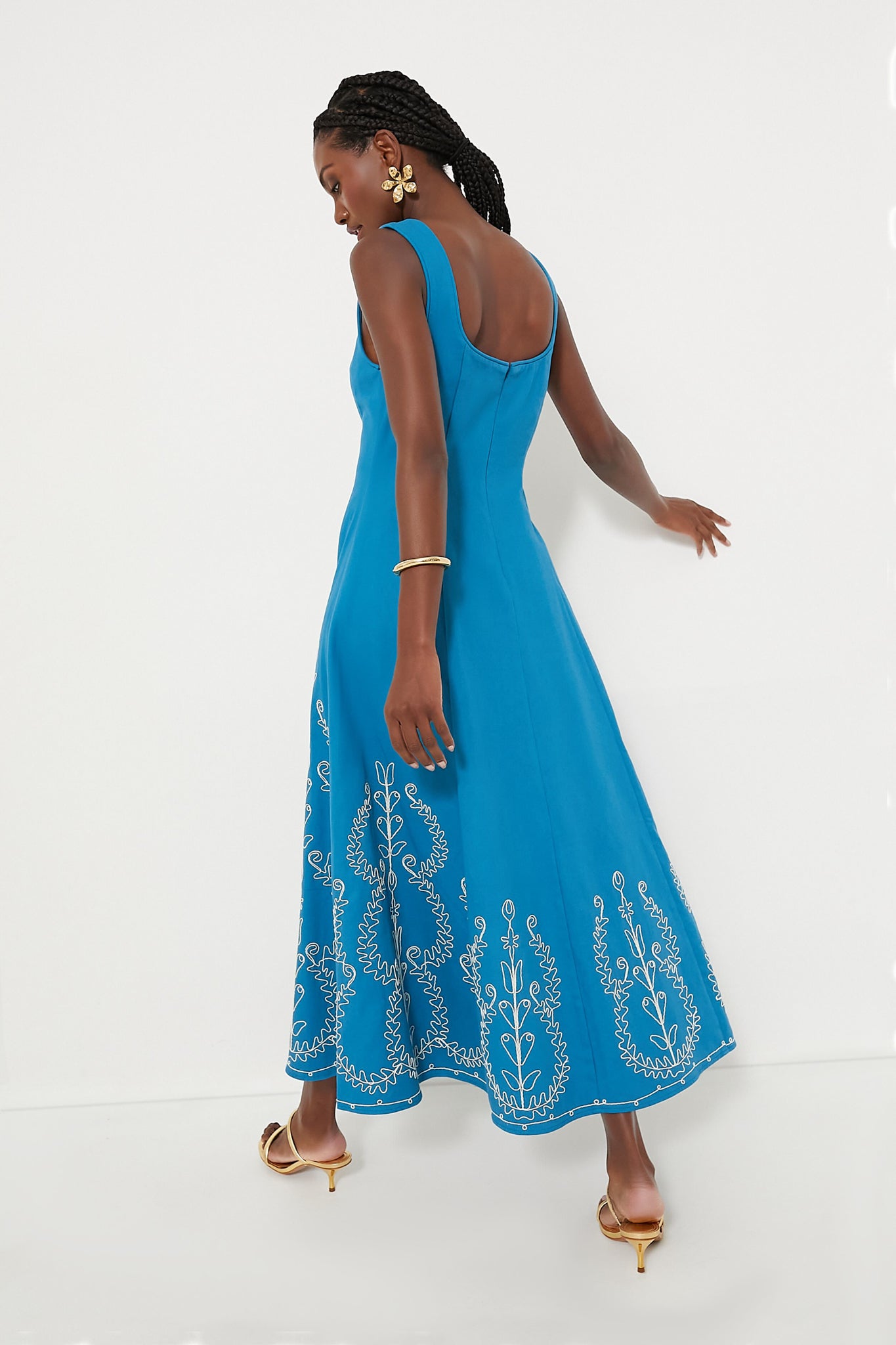 Sapphire Donovan Corded Midi Dress | Alemais