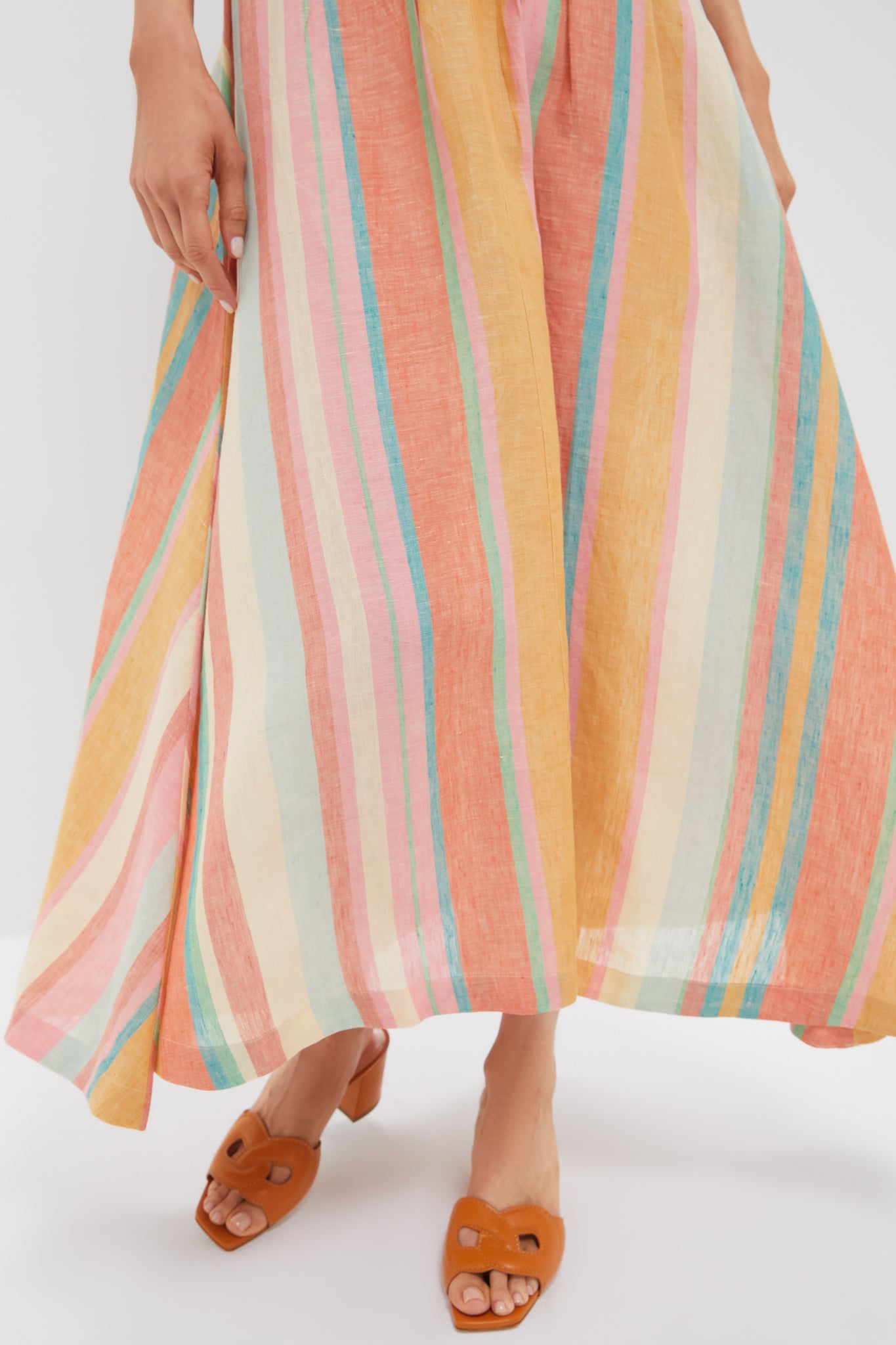 Multi Rainbow Stripes Amelianna Skirt | EMPORIO SIRENUSE