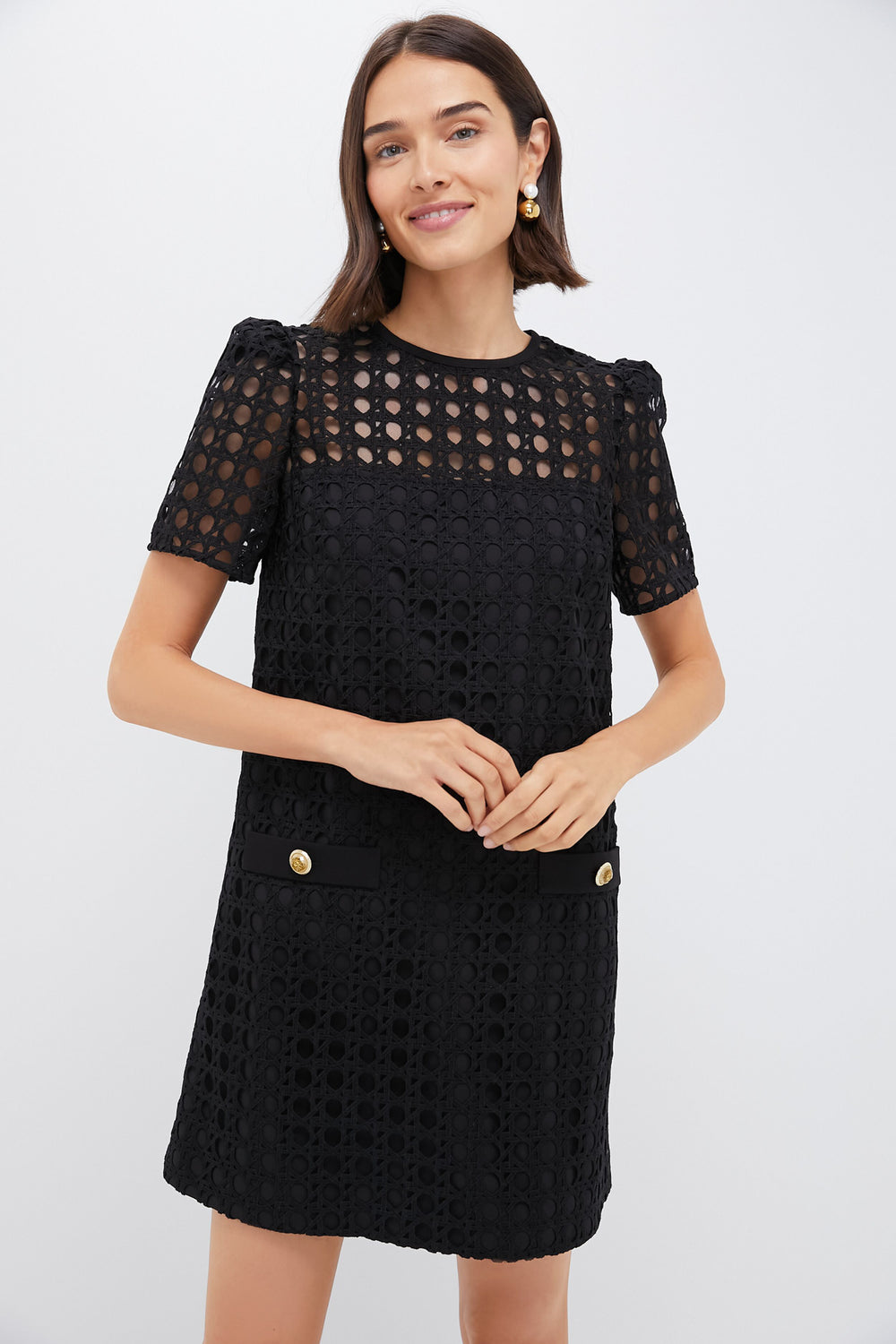 Tuckernuck Black Cane Lace Janelle Dress Black / XL