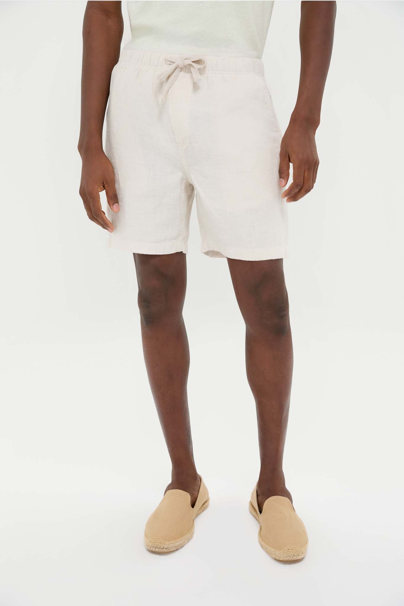 Weathered Sand Essential Linen Short