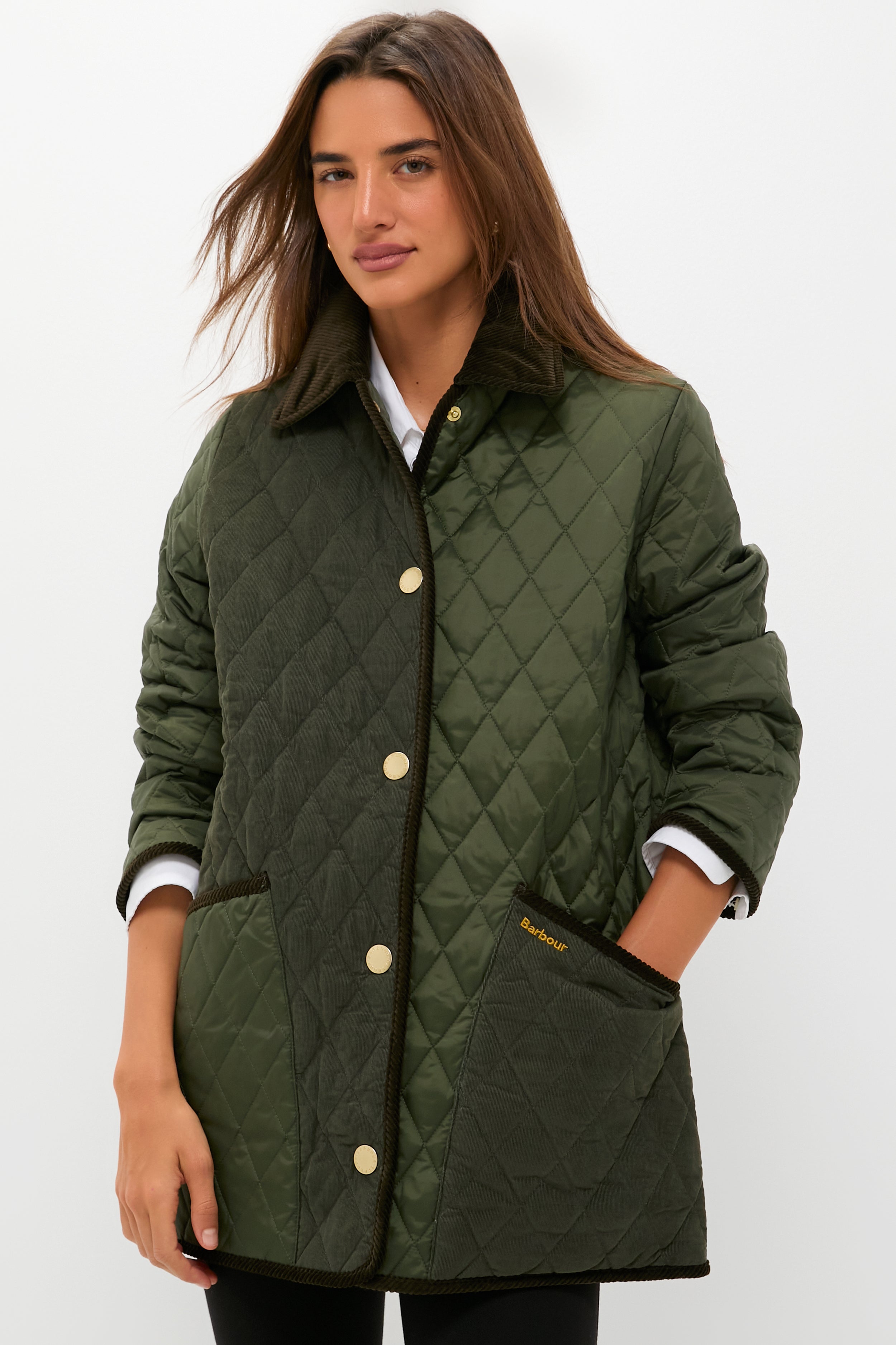 Olive Meryl Quilted Jacket | Barbour