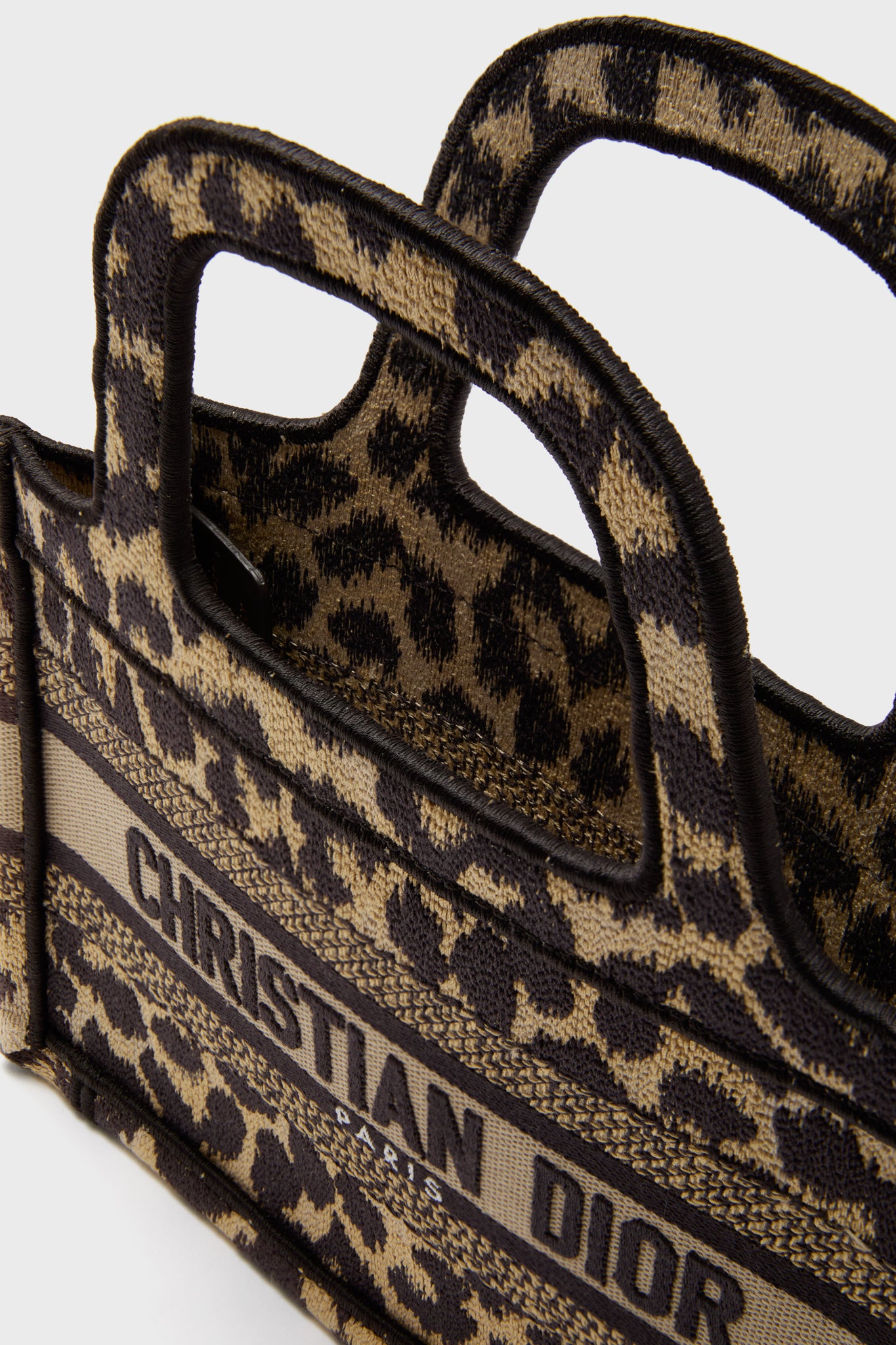 Dior Leopard Micro Book Tote