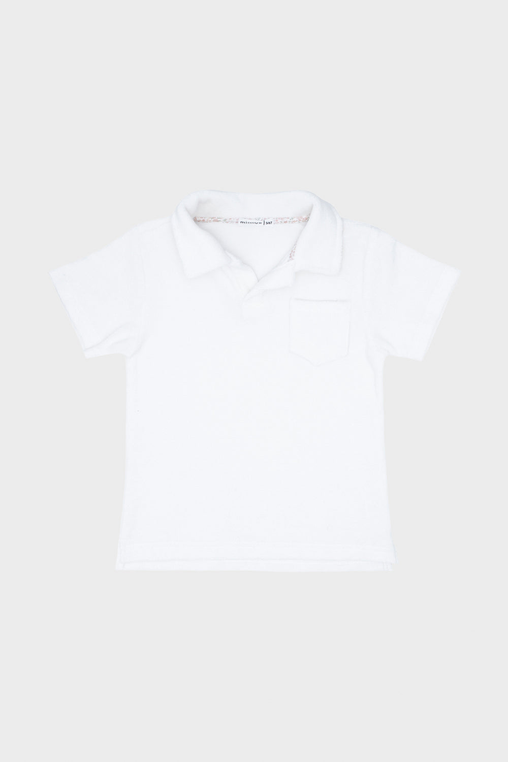 White French Terry Polo Shirt