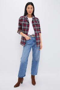 Red Plaid Platt Shacket