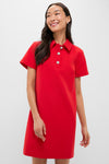 Red Crepe Helen Dress