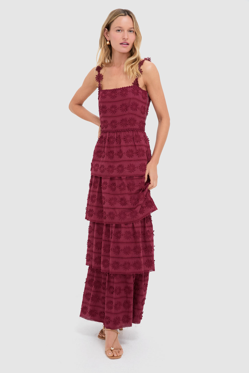 Wine Krystie Maxi Dress | Saylor Wine Krystie Maxi Dress | Saylor