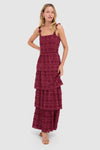 Wine Krystie Maxi Dress