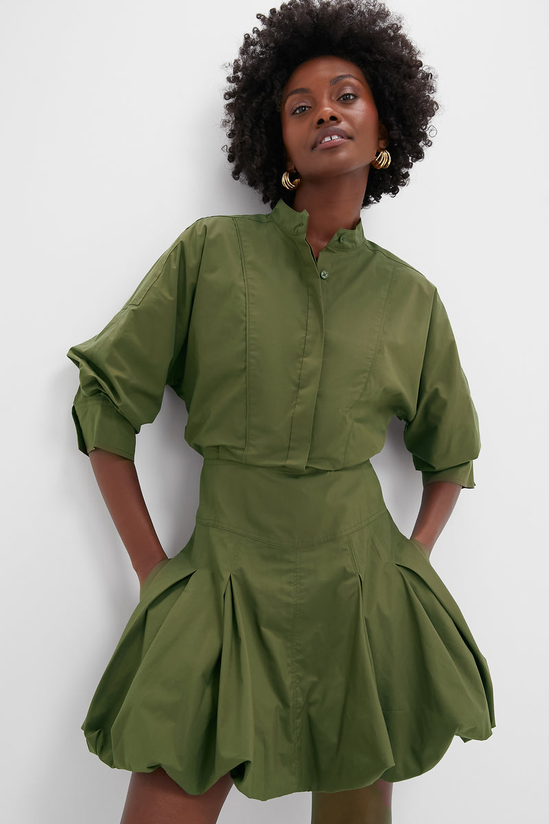 Olive Effie Bubble Mini Dress