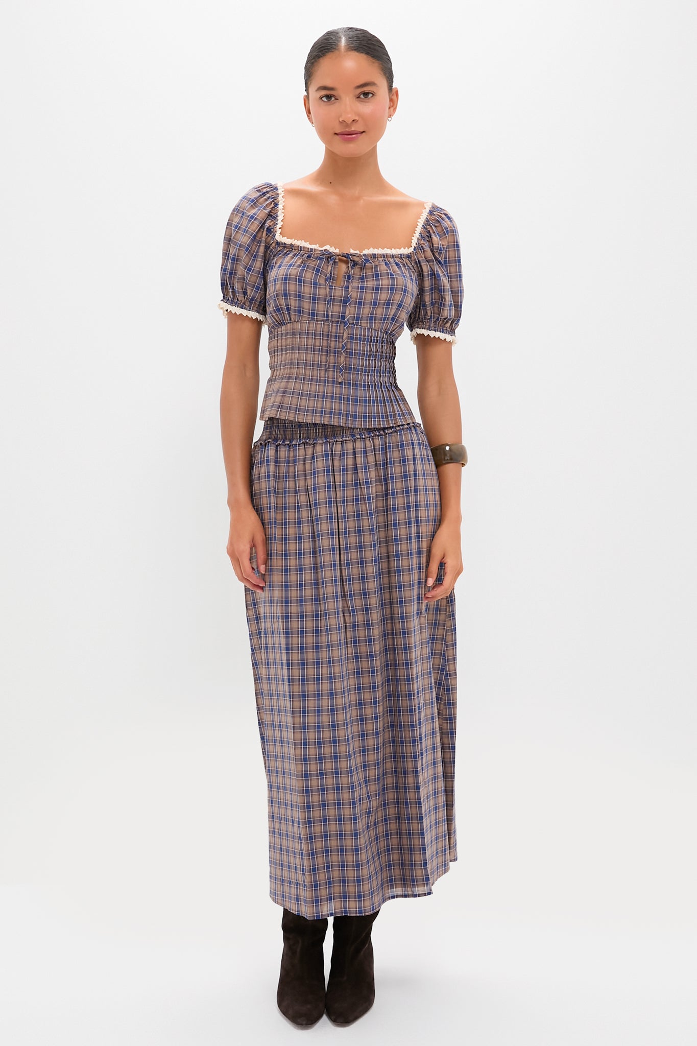 Spencer Plaid Paulina Top