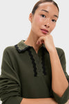 Khaki Duchesse Top