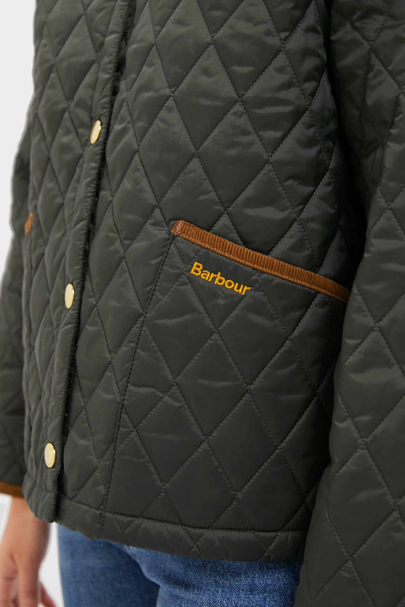 Sage Icons Cropped Liddesdale Quilted Jacket | Barbour