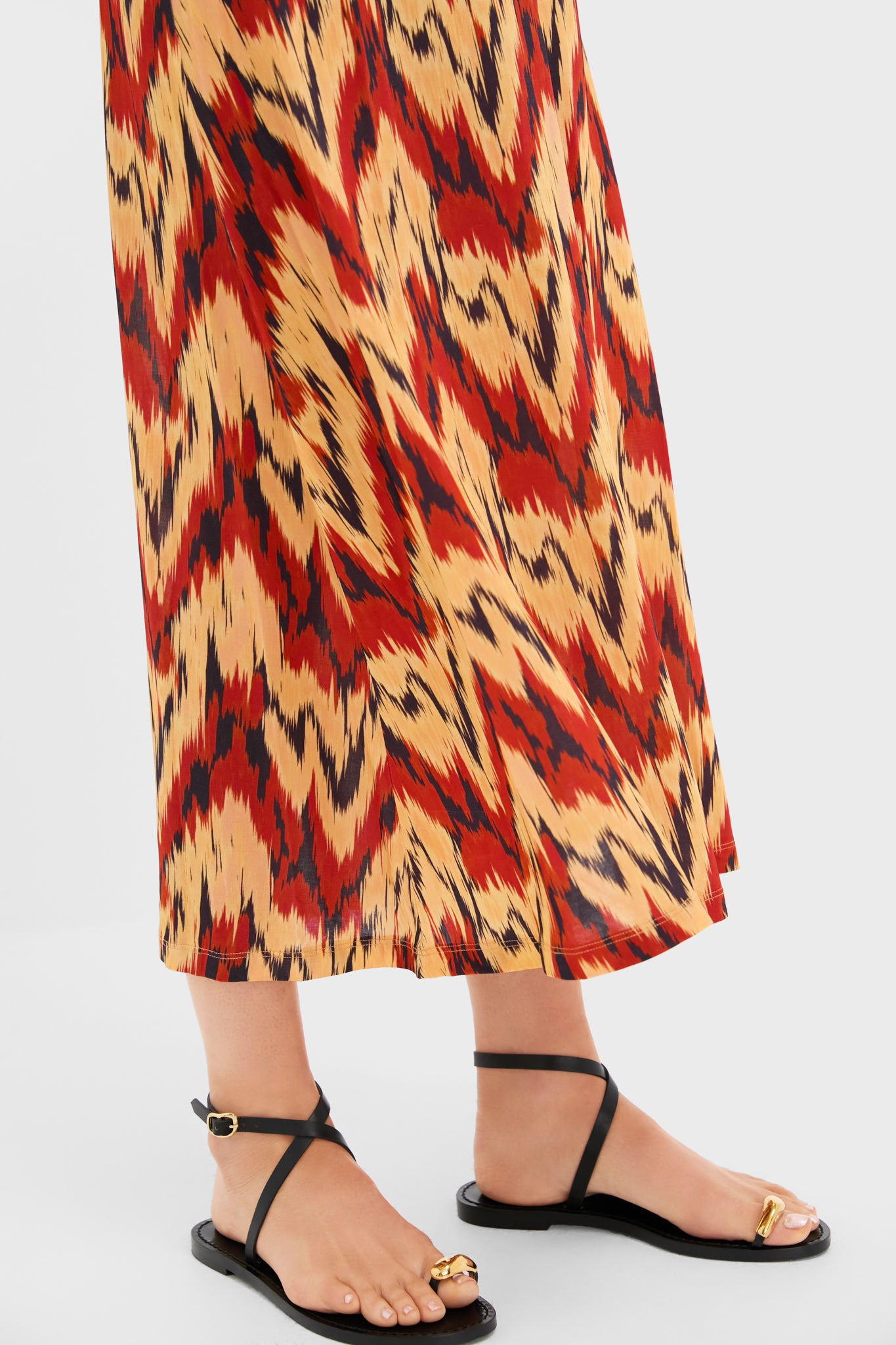 Carnelian Orla Sleeveless Midi Dress