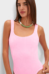 Bubblegum Square Neck One Piece