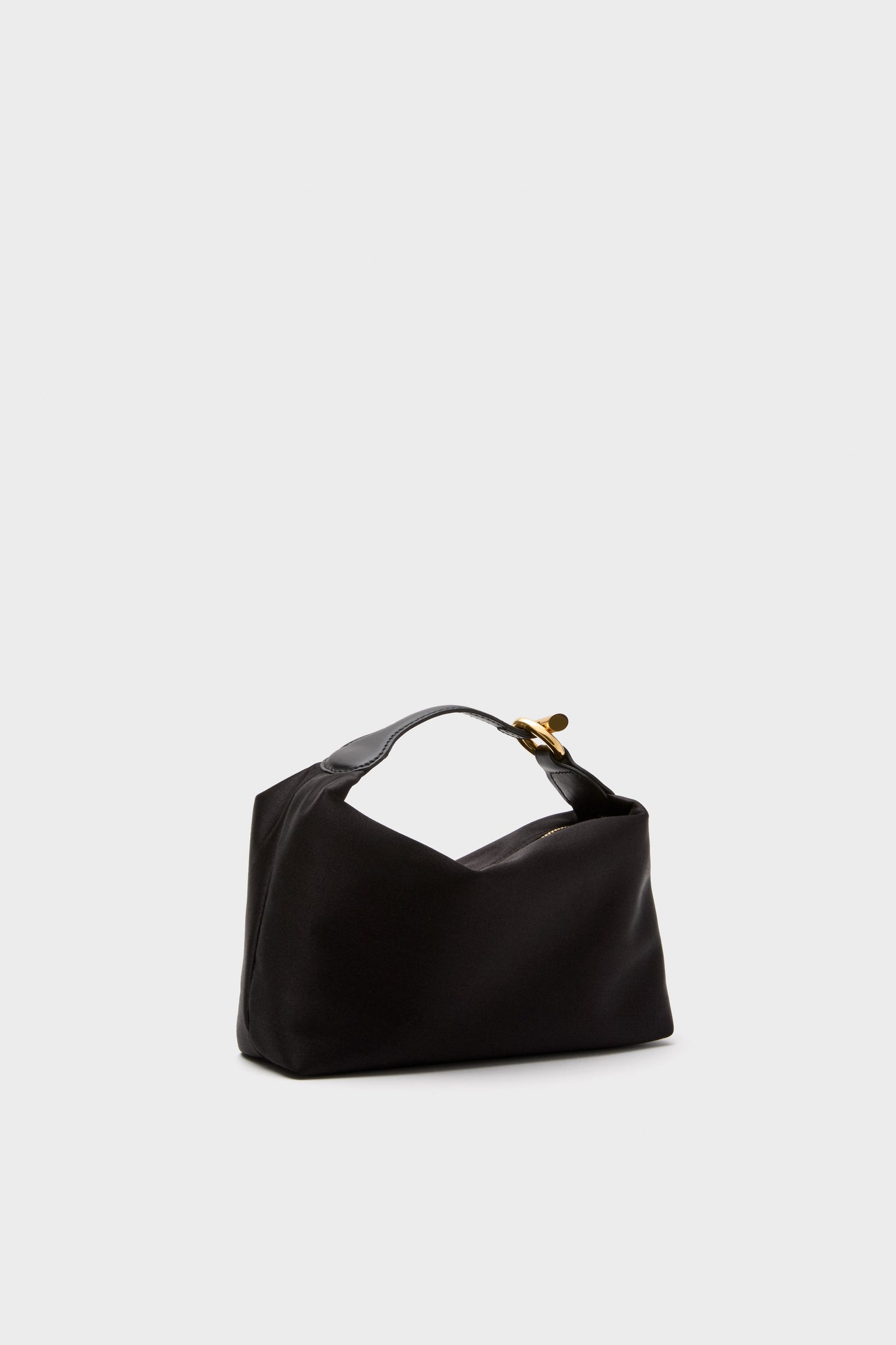 Black Satin Micro Pillow Pouch