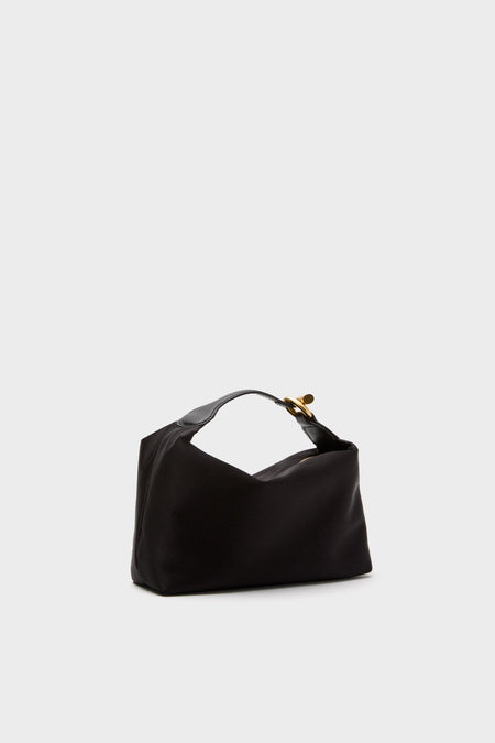 Black Satin Micro Pillow Pouch