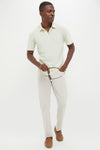 Sea Moss Drift Linen Polo