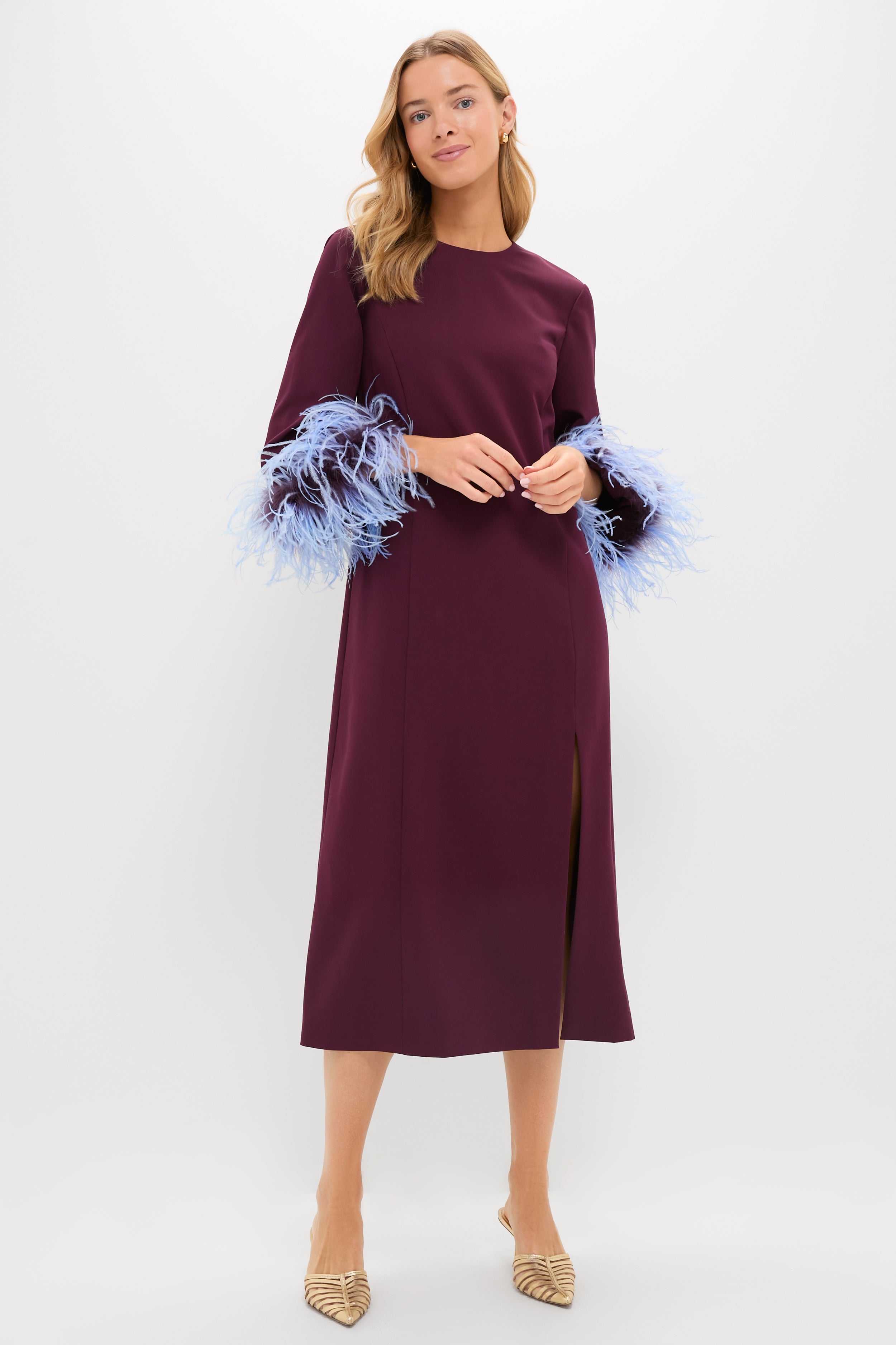 Winetasting Feather Eleanor Dress Tuckernuck Winetasting / M Winetasting Feather Eleanor Dress Tuckernuck Winetasting / M