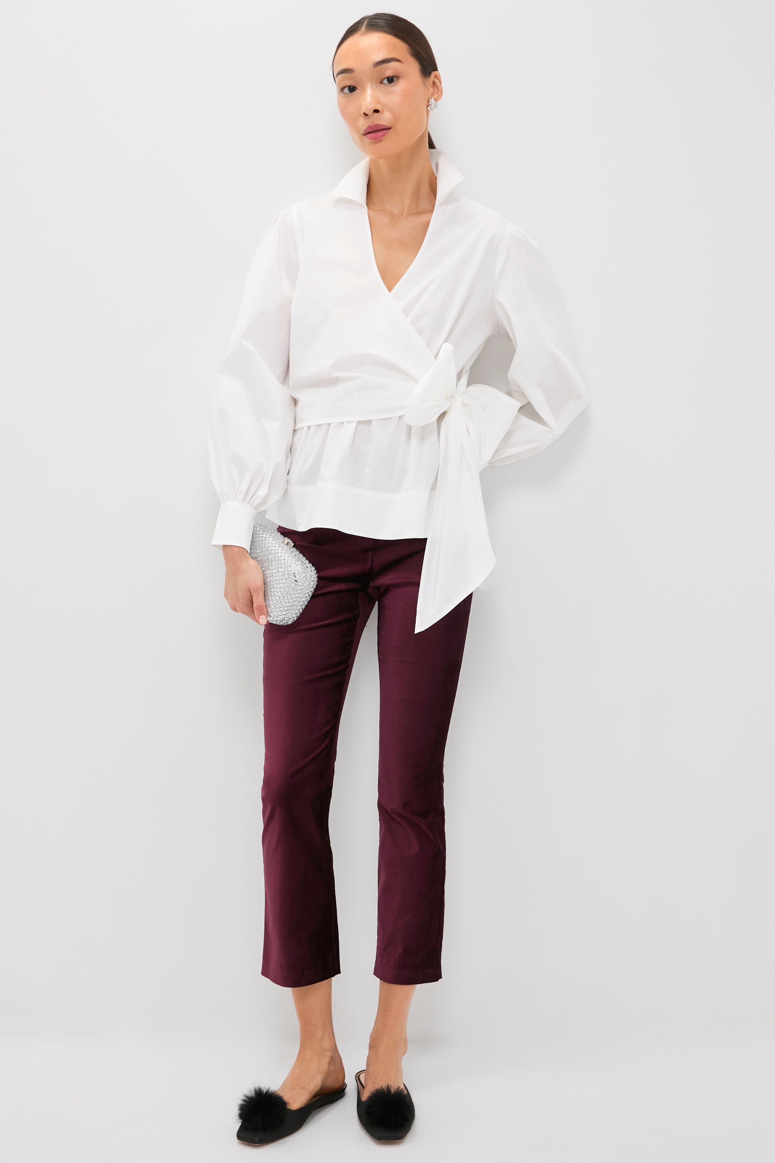 Merlot Velvet Ashford Pants