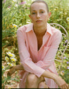 Bermuda Powder Pink Crepe Callahan Shirt Dress