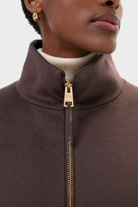 Fondente Luxury Wool and Nylon Ultralight Oversized Coat