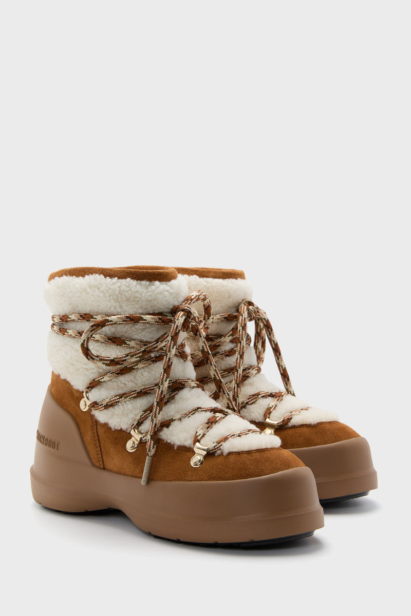 Whiskey Off White Luna Shearling Boots