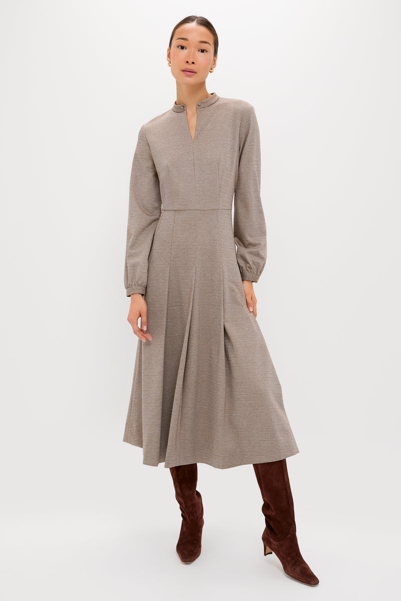 Brown Houndstooth Smith Dress