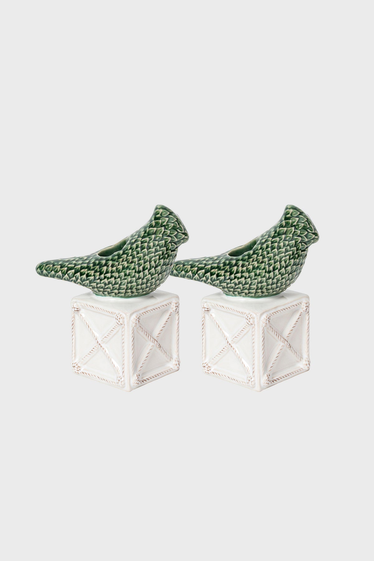 Berry & Thread Bird Topiary Candlestick Set/2