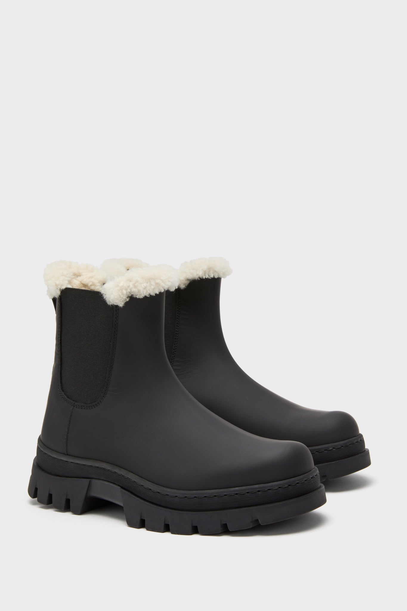 Black Leather Highland Boot