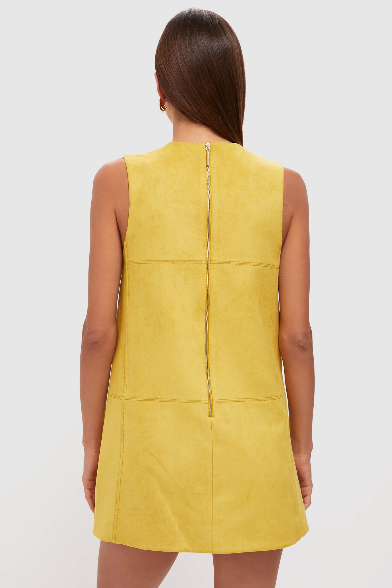 free people suede mini dress Citrine Suede Dakota Mini Dress