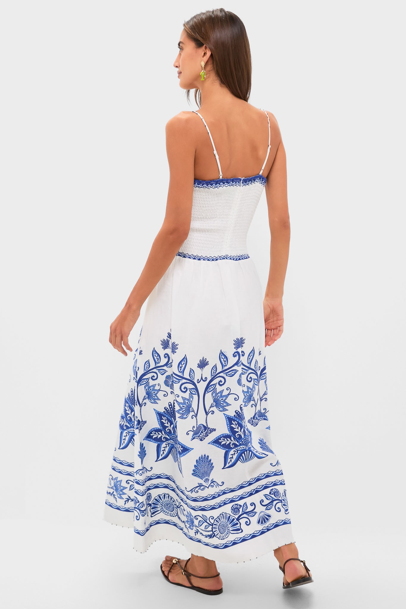 Shell Garden Off-White Sleeveless Midi Dress Shell Garden Off-White Sleeveless Midi Dress
