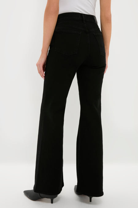 Rich Black Kimberly Flare with Horsebit