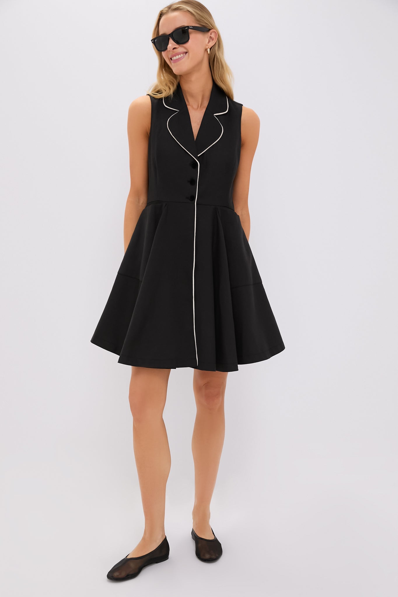Black Linen Ruby Dress