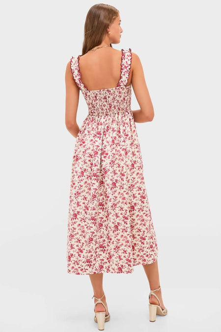 Pomegranate Bloom Rolia Dress