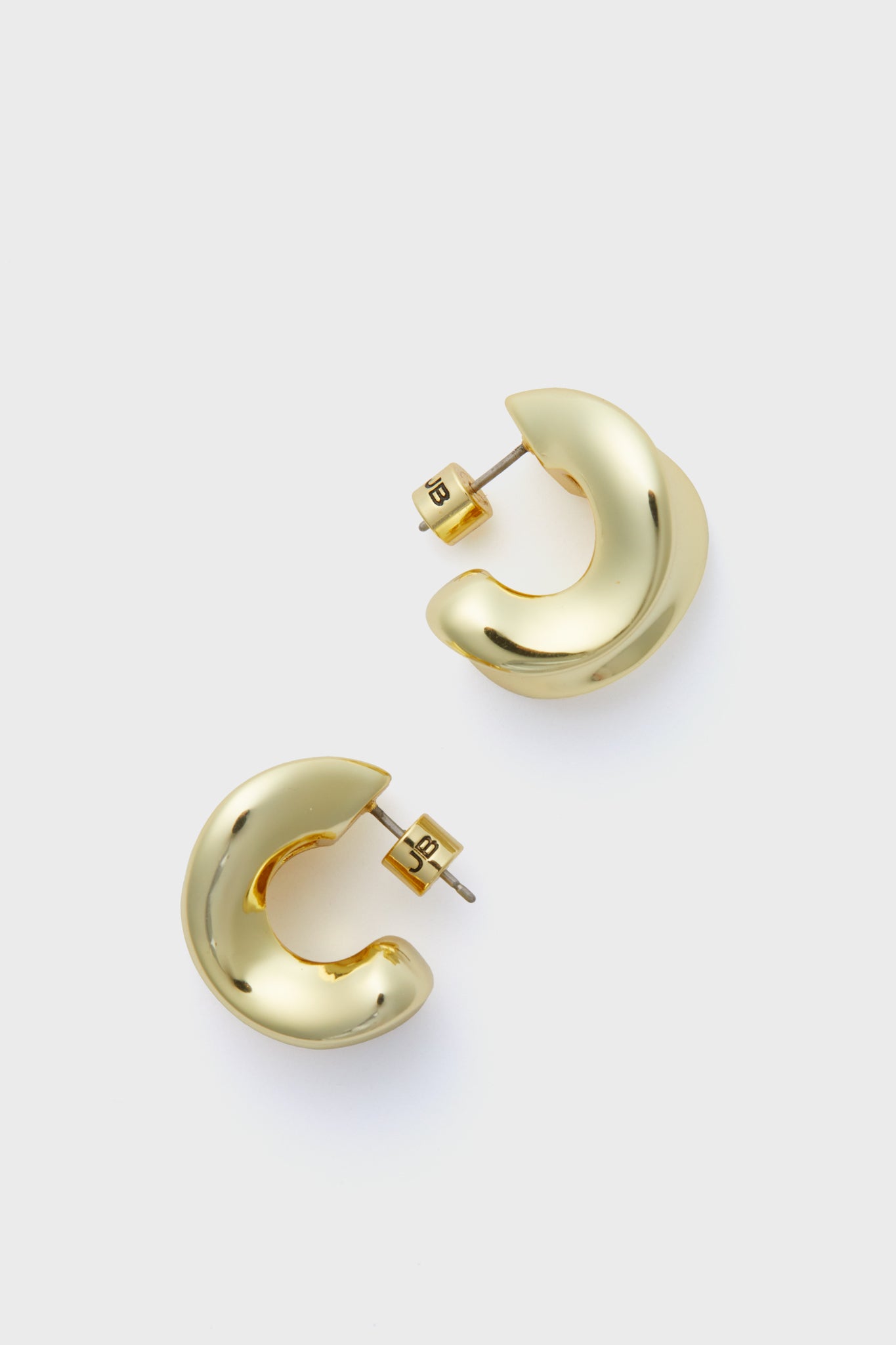 High Polish Gold Chunky Doune Hoops