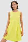 Yellow Camden Cotton Poplin Tank Mini Tunic