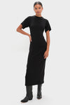 Black Swan Dolman Ruched Dress
