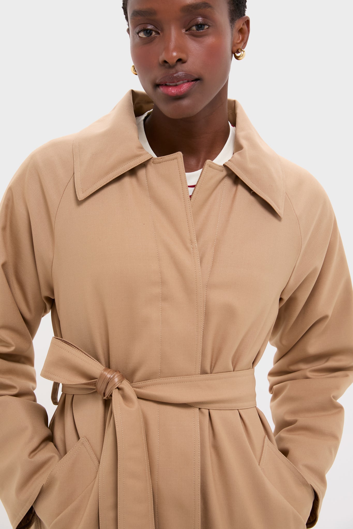 Cammello Fluid Wool and Nylon Ultralight Belted Reversible Trench