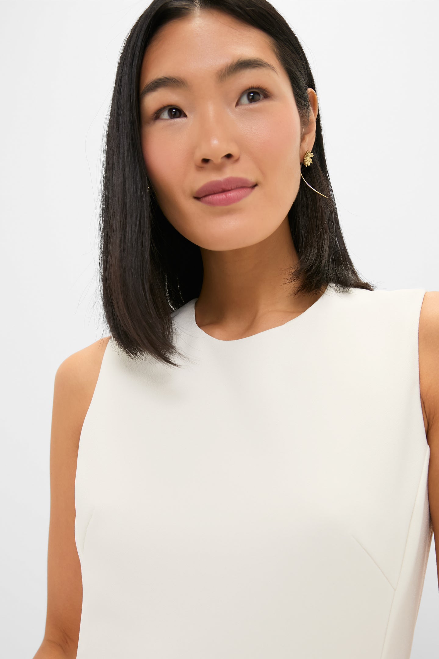 Vanilla Cleo Applique Sleeveless Midi Dress