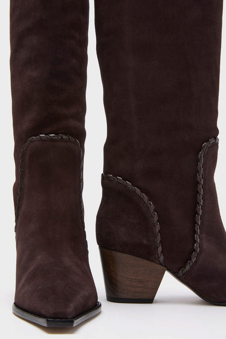 Dark Brown Victoria 60 Saddle Boots