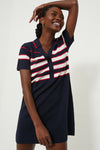 Navy and White Wright Polo Dress