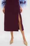 Winetasting Feather Eleanor Dress