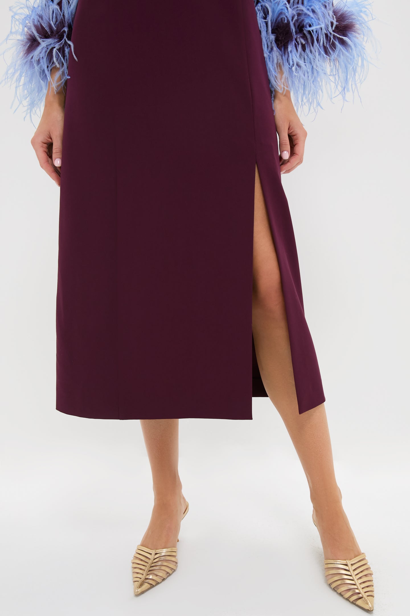 Winetasting Feather Eleanor Dress