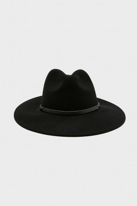 Black Tack Fedora Hat