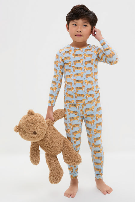 Tigers Kids Bamboo Pj Set