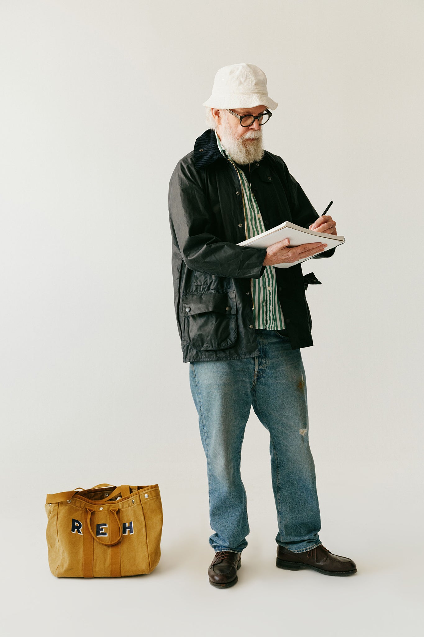 Men's Navy Beaufort Wax Jacket