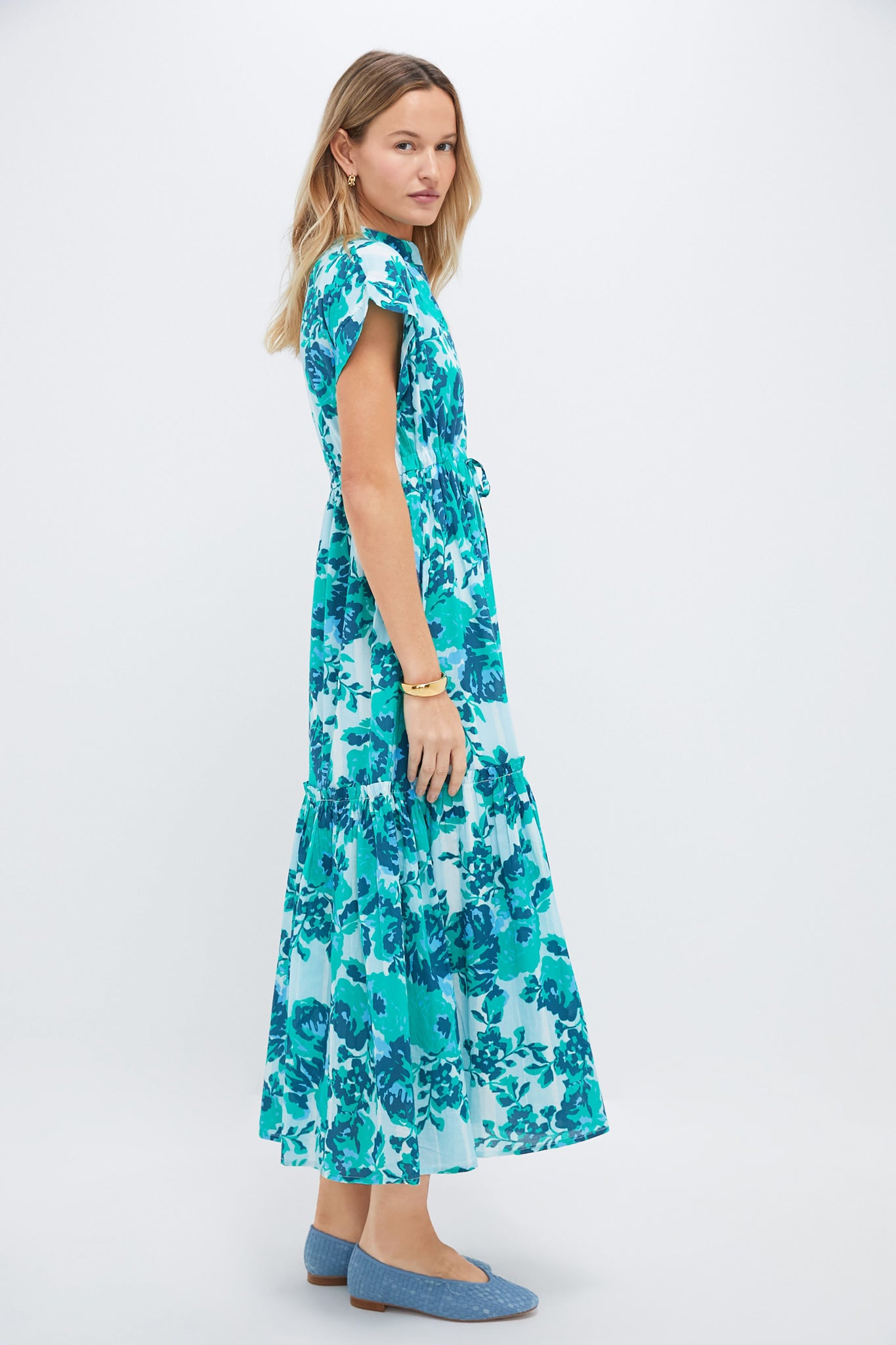 Light Blue Petunia Mumi Midi Dress