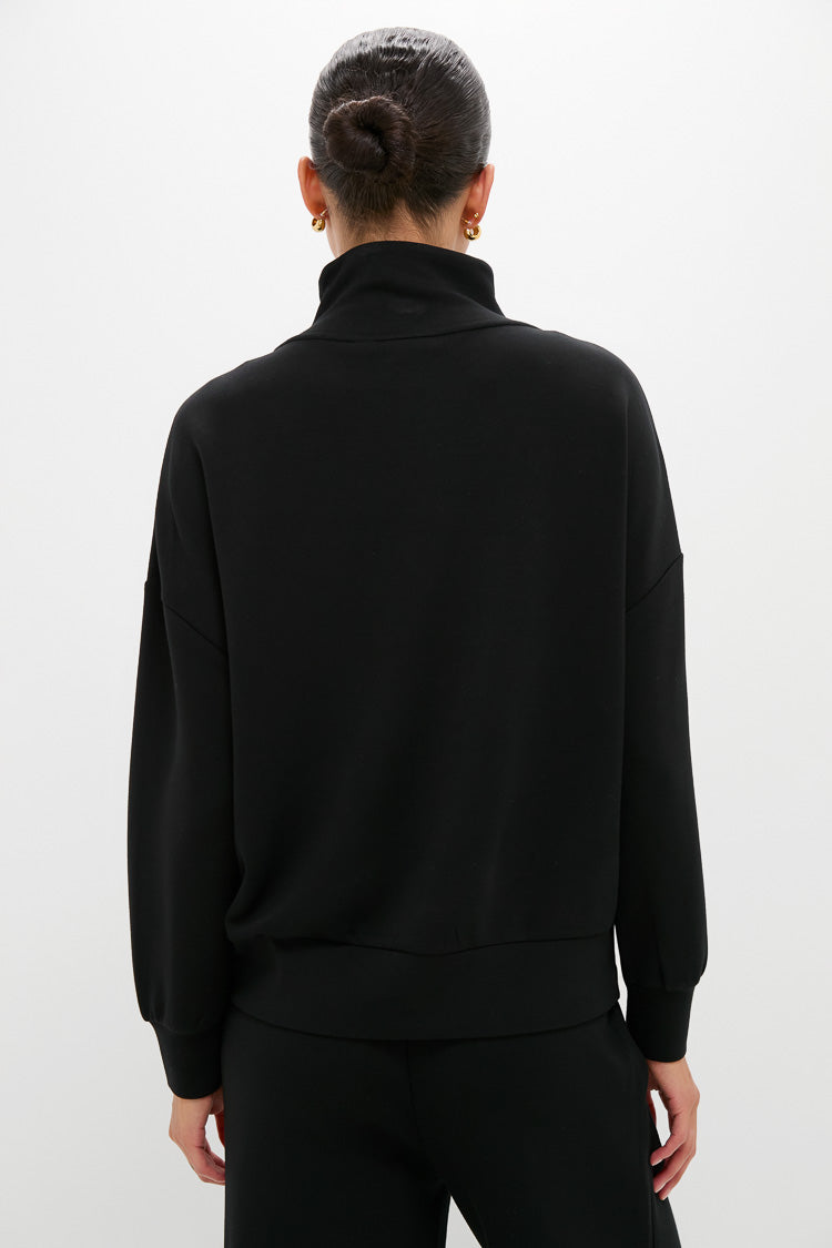 Black Hawley Half Zip Sweat | Varley