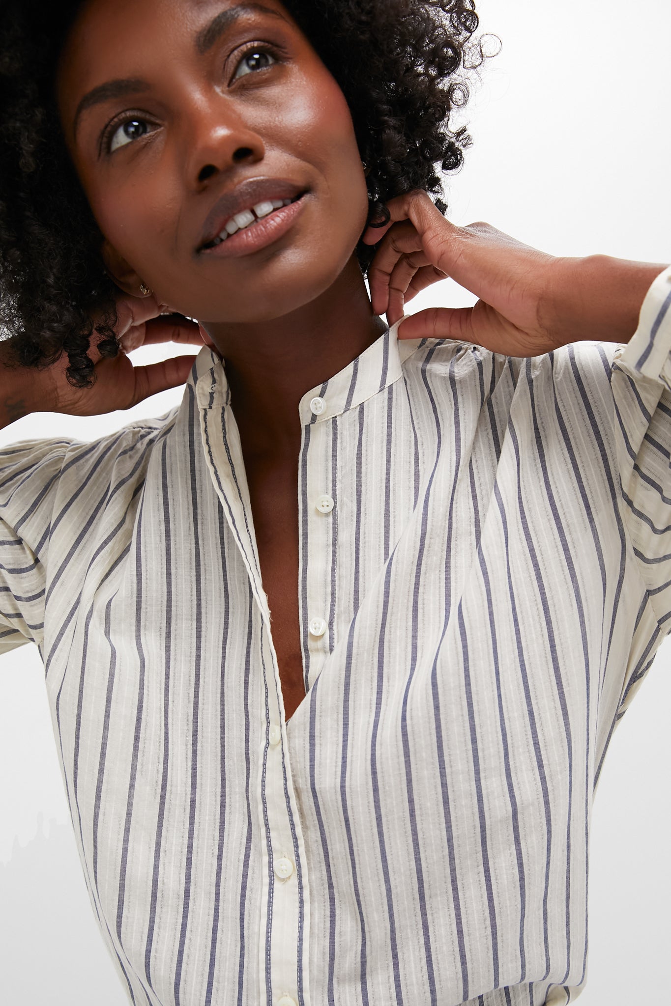 Natural and Blue Ali Top