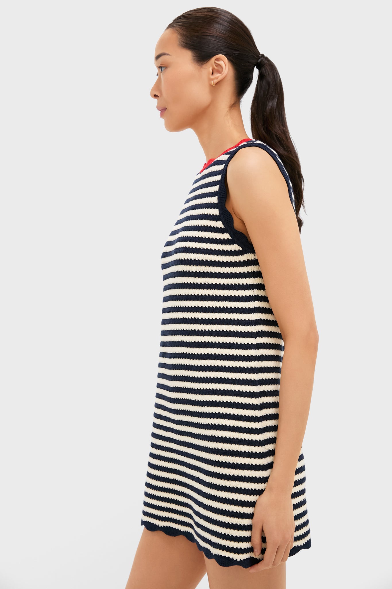 Navy Striped Fasano Dress